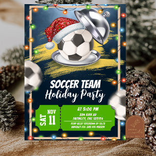 Invitation Fête de Noël de football