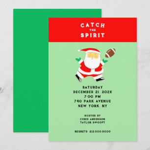 Invitation Fête de Noël de football