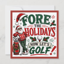 Fête de Noël de golf, c'est parti 