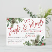 Invitation Fête de Noël de Jingle et Mingle (Debout devant)