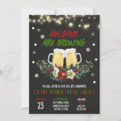 Invitation Fête de Noël de la Bière de Fêtes (Devant)