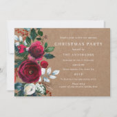 Invitation Fête de Noël de la Bourgogne verte d'hiver (Devant)