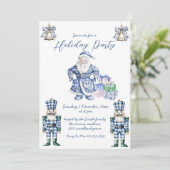 Invitation Fête de Noël de la Chinoiserie bleue (Debout devant)