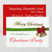 Invitation Fête de Noël de la compagnie (Devant / Derrière)