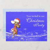 Invitation Fête de Noël de la compagnie (Devant / Derrière)