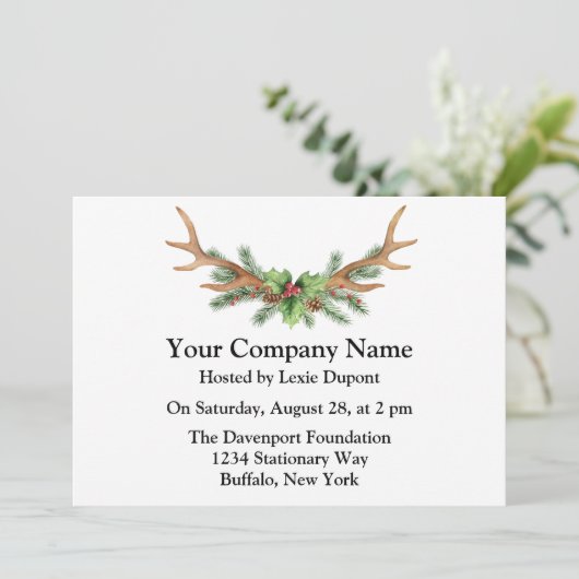 Invitation Fête de Noël de la compagnie des bois de cerf (Debout devant)