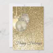 Invitation Fête de Noël de la compagnie des boules de Noël (Dos)