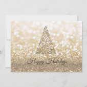 Invitation Fête de Noël de la compagnie des boules de Noël (Dos)