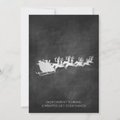 Invitation Fête de Noël de la compagnie Rustic (Dos)