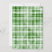 Invitation Fête de Noël de la couronne d'aquarelle (Dos)