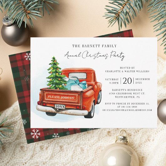 Invitation Fête de Noël de la famille