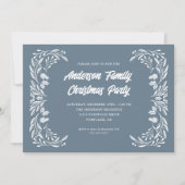 Invitation Fête de Noël de la famille de Noël (Devant)