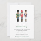 Invitation Fête de Noël de la famille des noisettes tradition (Devant)