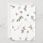 Invitation Fête de Noël de la fête chaude d'hiver moderne (Dos)