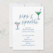 Invitation Fête de Noël de la fête Cocktail (Devant)