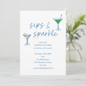 Invitation Fête de Noël de la fête Cocktail (Debout devant)