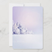 Invitation Fête de Noël de la forêt de pins Noël (Dos)