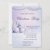 Invitation Fête de Noël de la forêt de pins Noël (Devant)