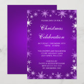 Invitation Fête de Noël de la Frontière des Flèches-Neige pou (Devant / Derrière)