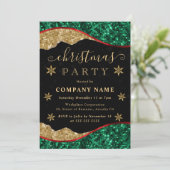 Invitation Fête de Noël de la Green Red & Gold Snowflake Comp (Debout devant)