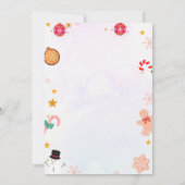 Invitation Fête de Noël de la Maison de pain d'épice (Dos)