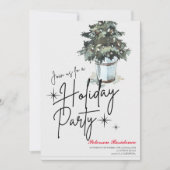 Invitation Fête de Noël de la marine de la pinède de neige mo (Devant)