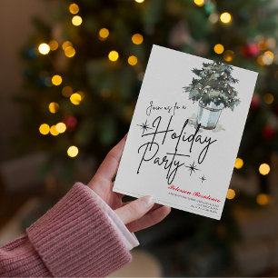 Invitation Fête de Noël de la marine de la pinède de neige mo