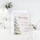 Invitation Fête de Noël de la marine de la pinède de neige mo