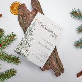 Invitation Fête de Noël de la marine de la pinède de neige mo