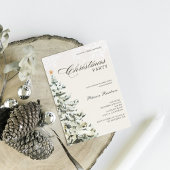 Invitation Fête de Noël de la marine de la pinède de neige mo