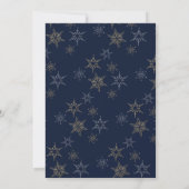 Invitation Fête de Noël de la Marine de Snowflake (Dos)