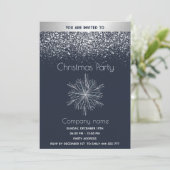 Invitation Fête de Noël de la motoneige motoneige moderne (Debout devant)