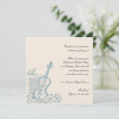 Invitation Fête de Noël de la Musique blanche et bleue d'hive (Debout devant)