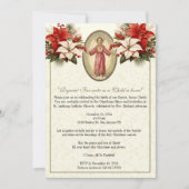 Invitation Fête de Noël de la Nativité Religous (Devant)