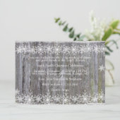 Invitation Fête de Noël de la neige d'hiver (Debout devant)