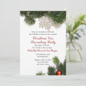 Invitation Fête de Noël de la saison des fêtes (Debout devant)