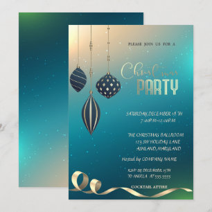 Invitation Fête de Noël de la Société de Décorations de Noël