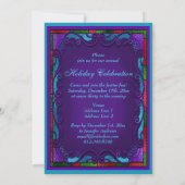 Invitation Fête de Noël de l'Ange de la Vitre en verre tendu (Dos)