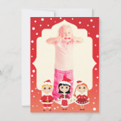 Invitation Fête de Noël de l'anniversaire des enfants (Dos)