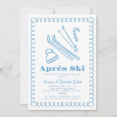 Invitation Fête de Noël de l'après-ski (Devant)