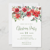 Invitation Fête de noël de l'aquarelle (Devant)