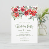 Invitation Fête de noël de l'aquarelle (Debout devant)