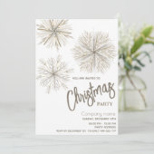 Invitation Fête de Noël de l'aquarelle moderne (Debout devant)