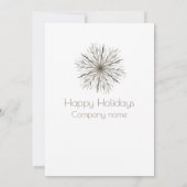 Invitation Fête de Noël de l'aquarelle moderne (Dos)