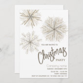 Invitation Fête de Noël de l'aquarelle moderne (Devant / Derrière)