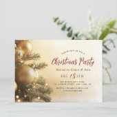 Invitation fête de Noël de l'arbre de Noël (Debout devant)