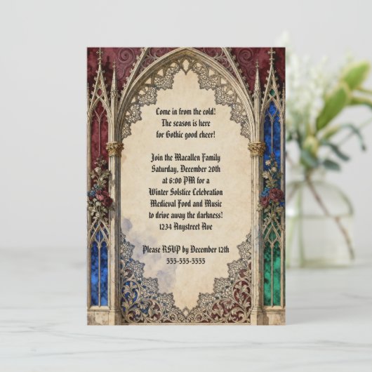 Invitation Fête de Noël de l'Arc gothique (Debout devant)