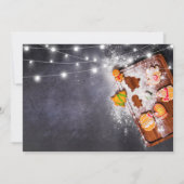 Invitation Fête de Noël de l'échange de biscuits rustique (Dos)