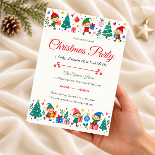 Invitation Fête de Noël de l'Elf ludique