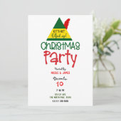 Invitation Fête de Noël de l'Elfe en Colère (Debout devant)
